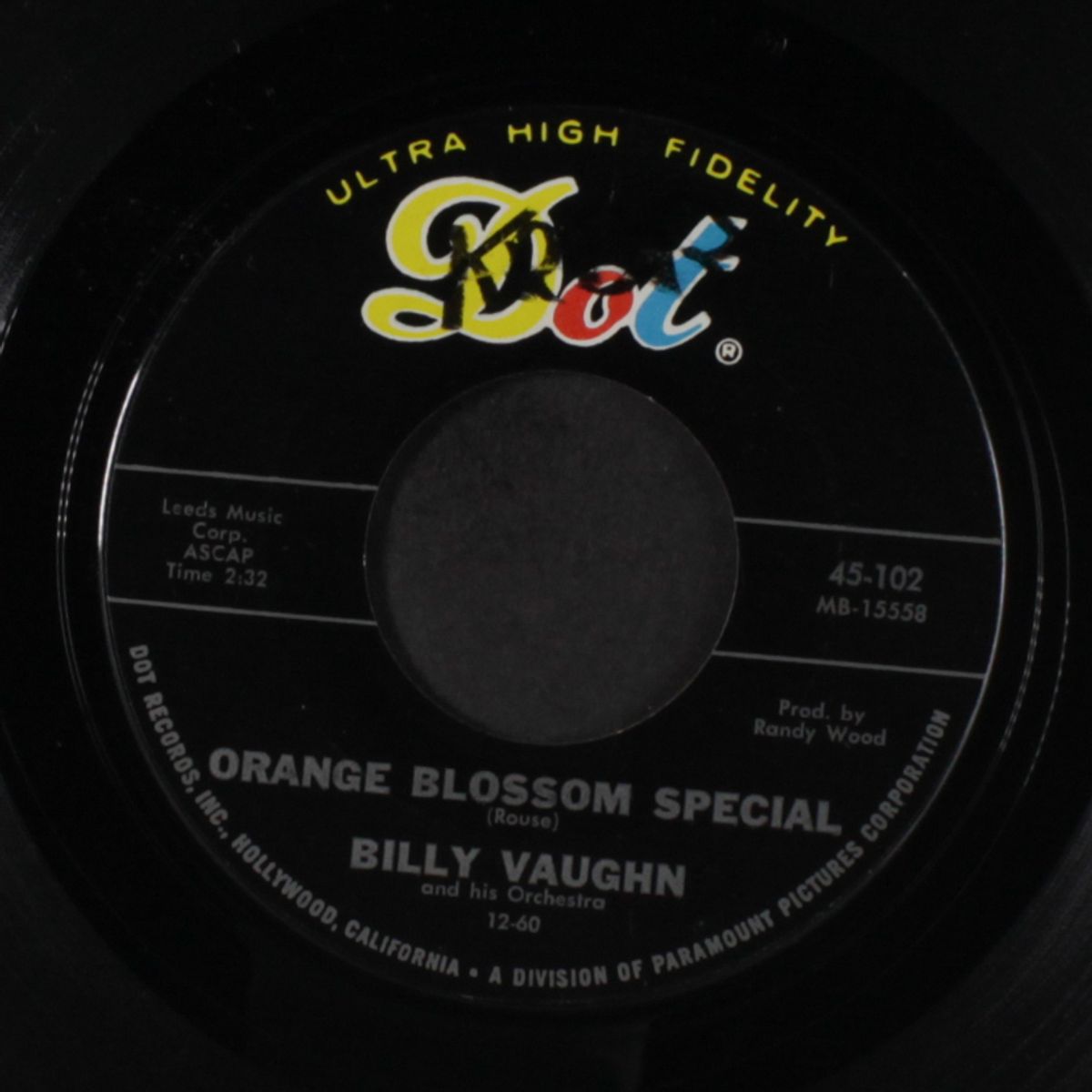 wheels / orange blossom special by BILLY VAUGHN