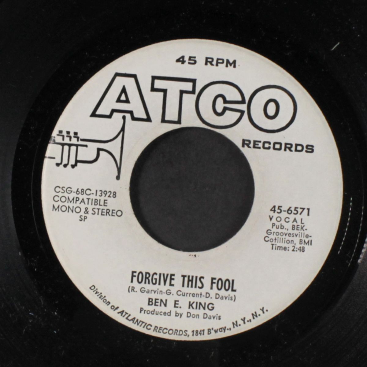 forgive this fool / don't take your love from me by BEN E. KING