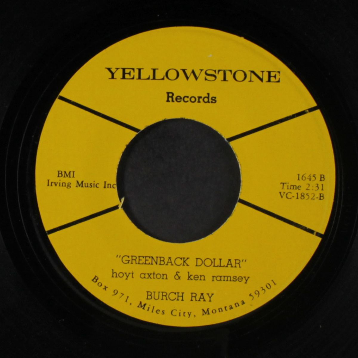 woman on my mind / greenback dollar by BURCH RAY