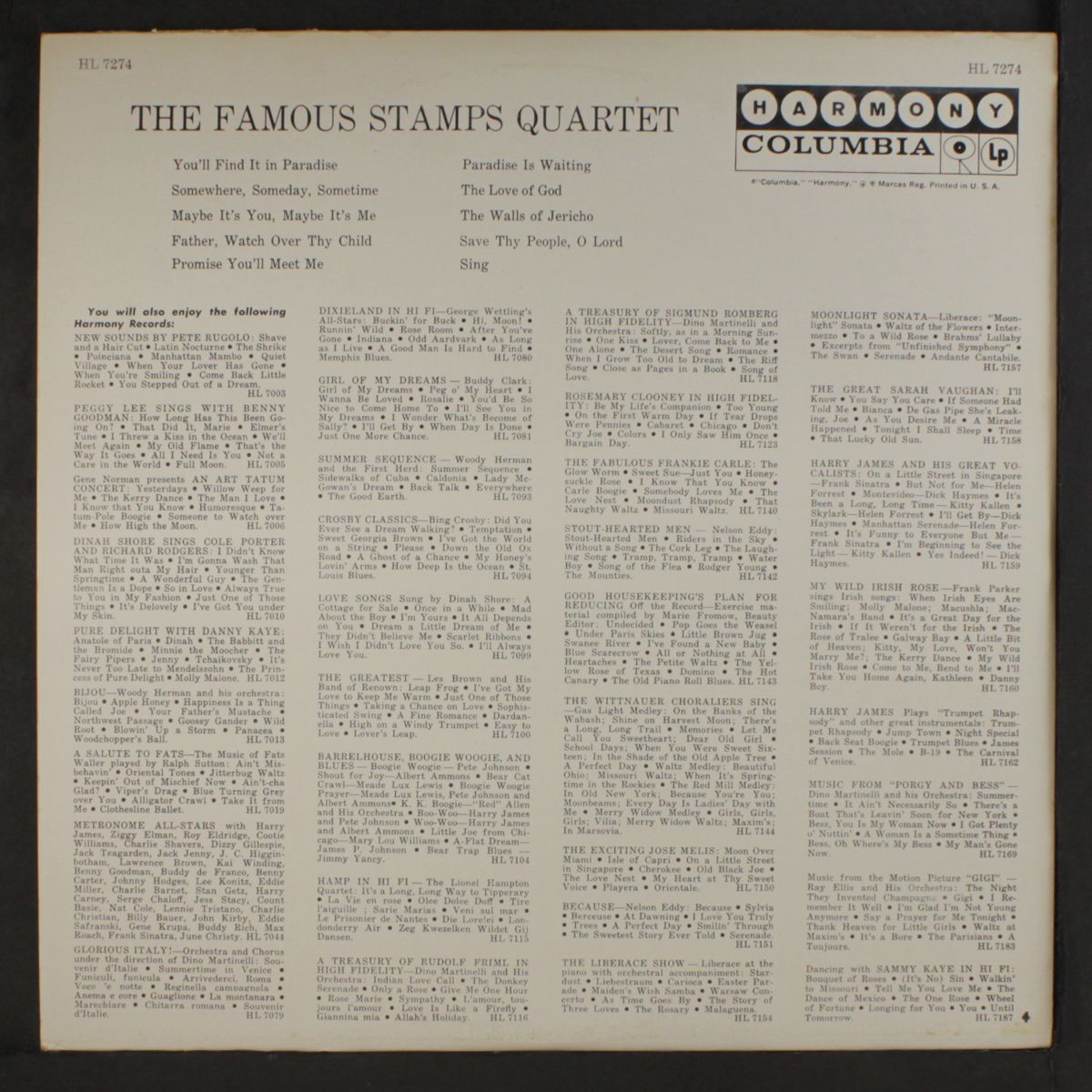 the famous by STAMPS QUARTET