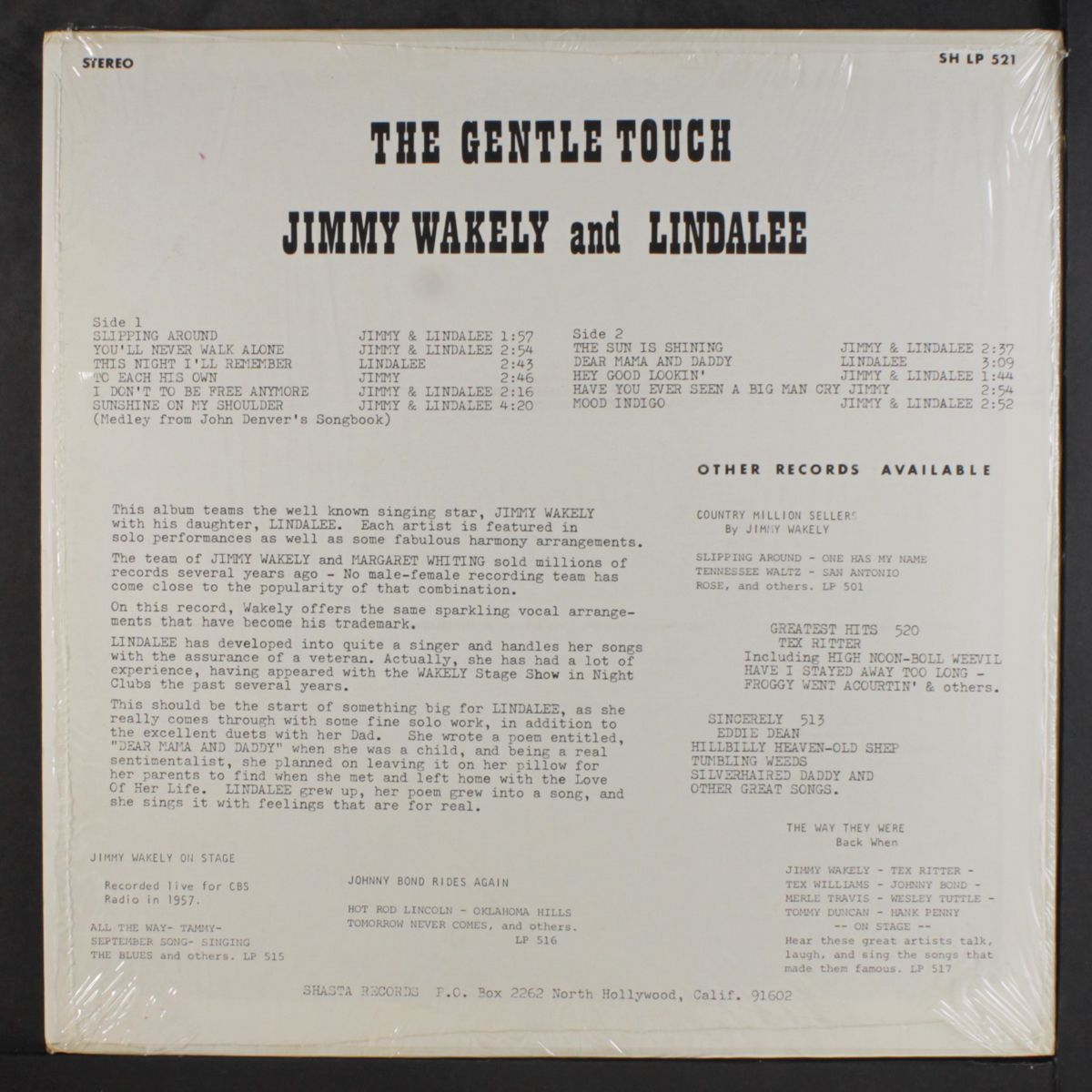 the gentle touch by JIMMY WAKELY & LINDALEE