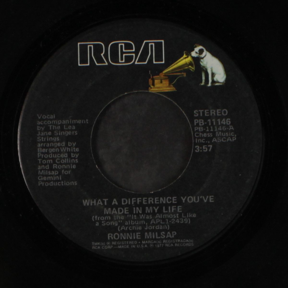 what a difference you've made in my life / mono by RONNIE MILSAP