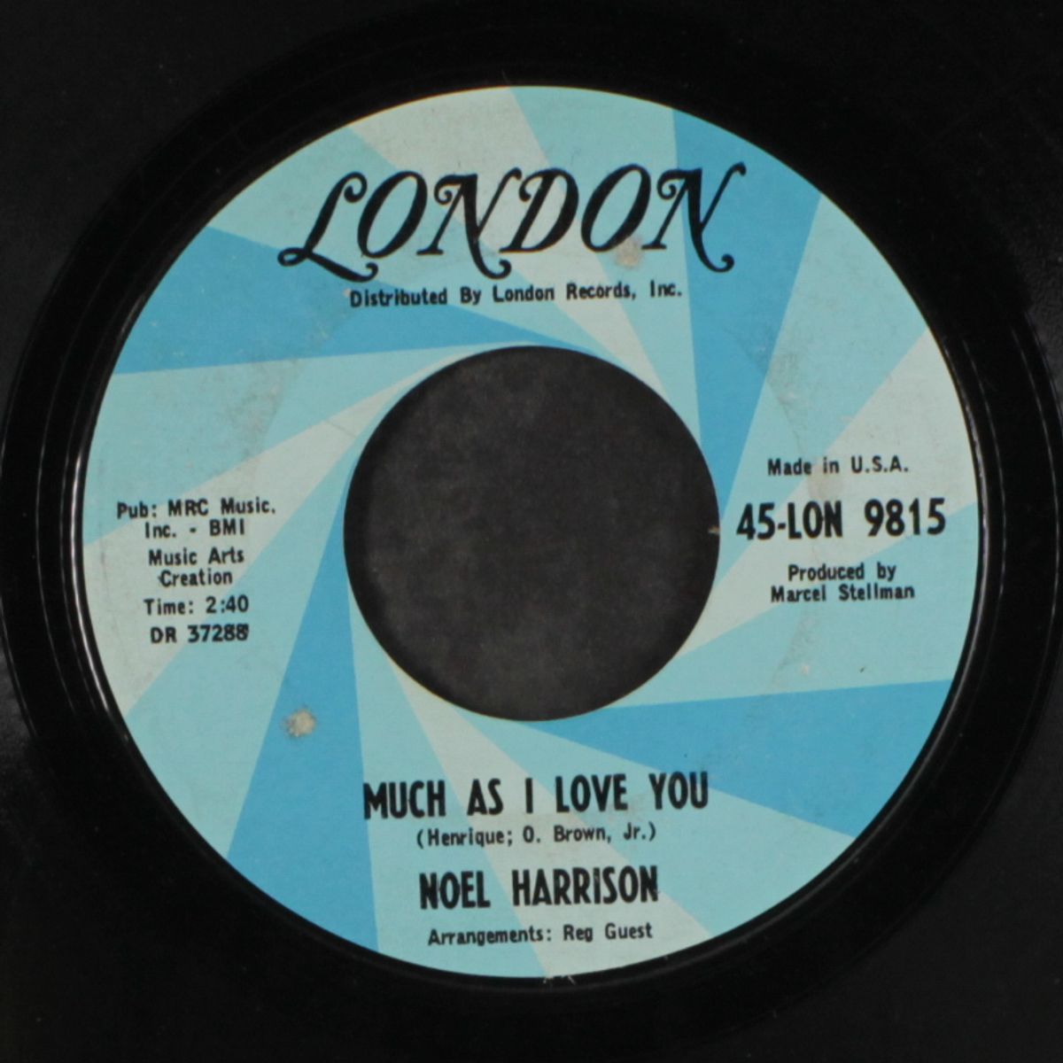 it's all over now baby blue / much as i love you by NOEL HARRISON