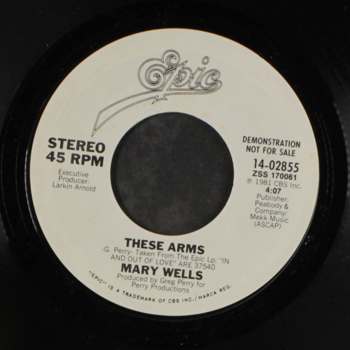 these arms / same by MARY WELLS