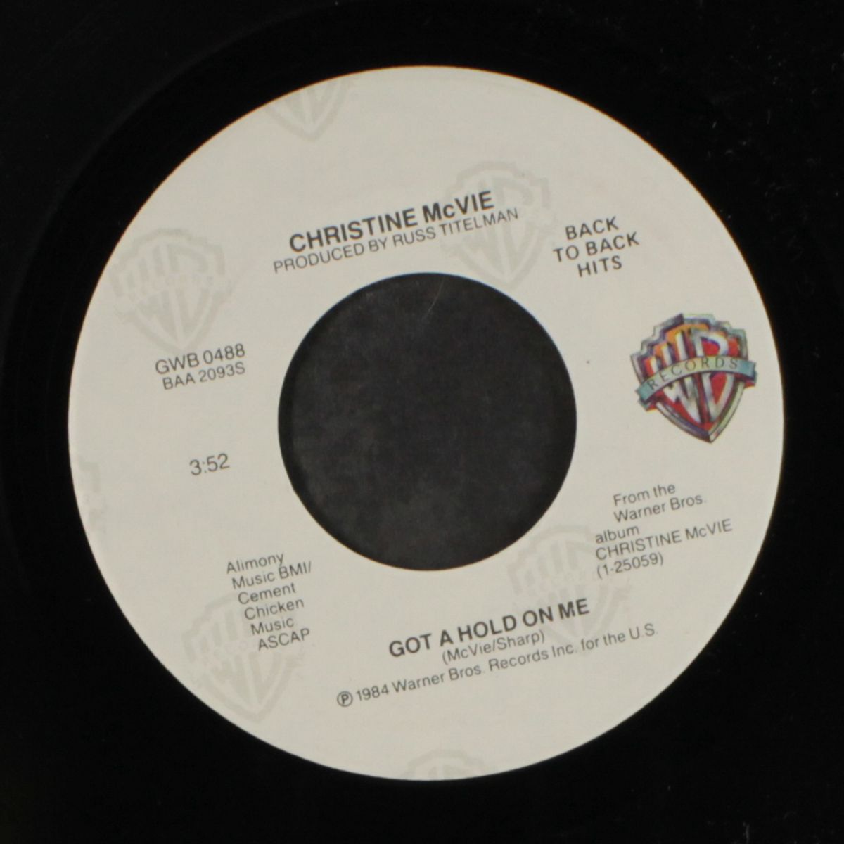 got a hold on me / love will show us how by CHRISTINE MCVIE