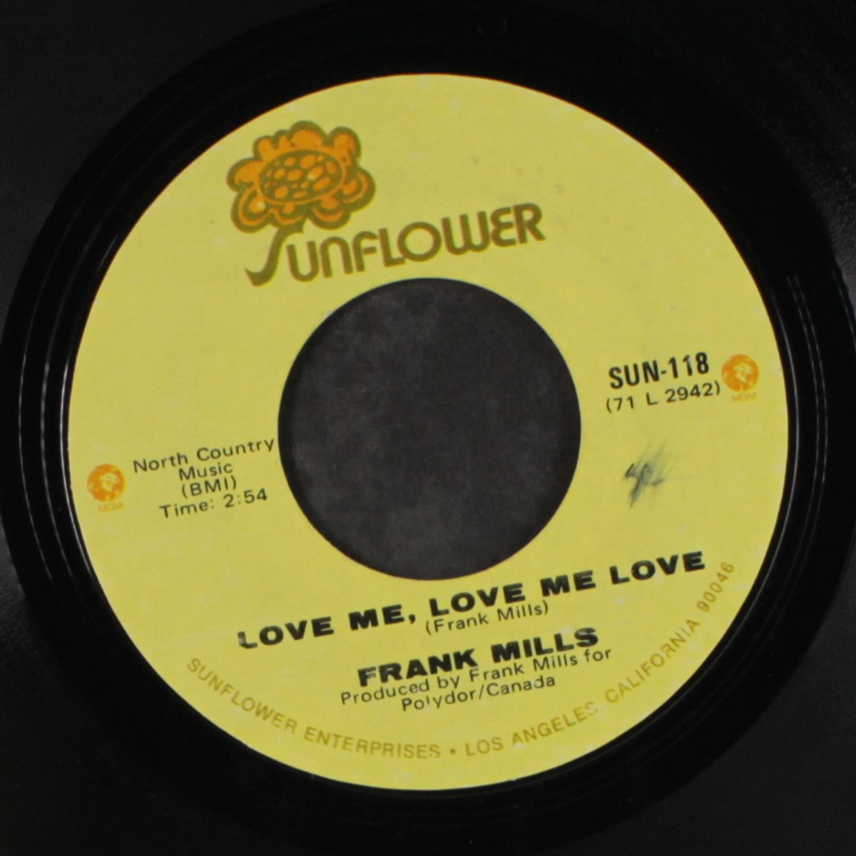 windsong / love me, love me love by FRANK MILLS