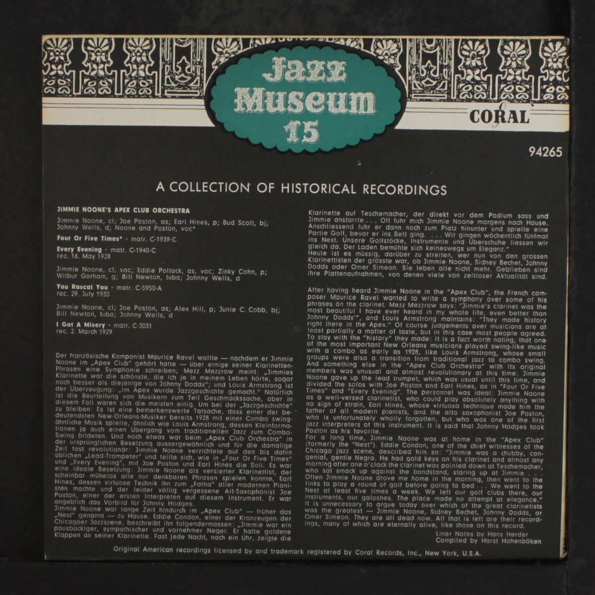 jazz museum 15 by JIMMIE NOONE