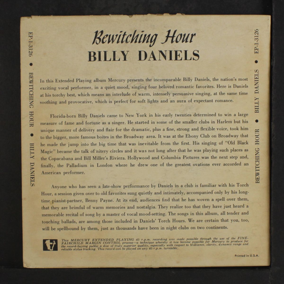 bewitching hour by BILLY DANIELS