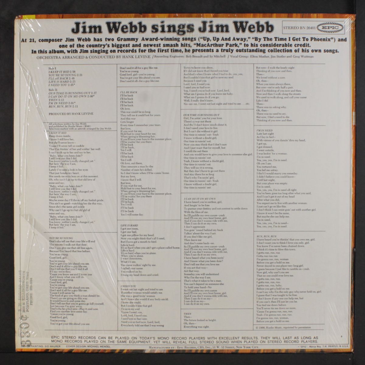jim webb sings jim webb by JIMMY WEBB