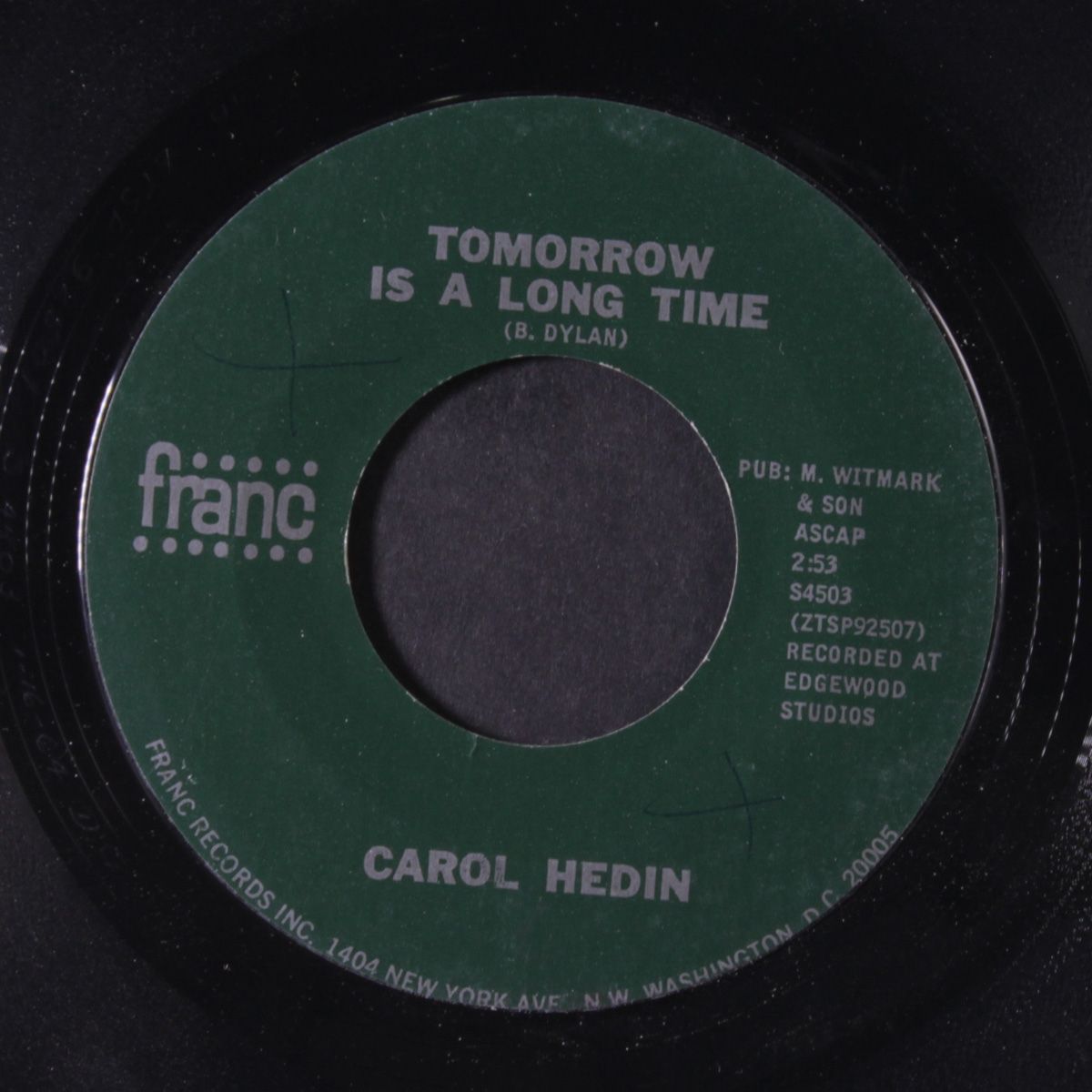 tomorrow is a long time / some old woman by CAROL HEDIN
