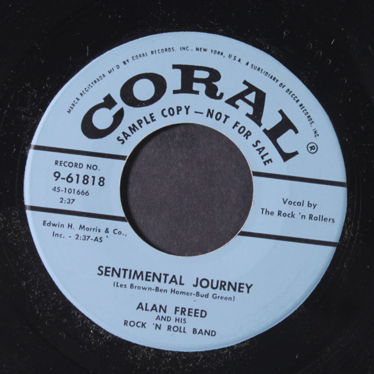 stop! look and run! / sentimental journey by ALAN FREED