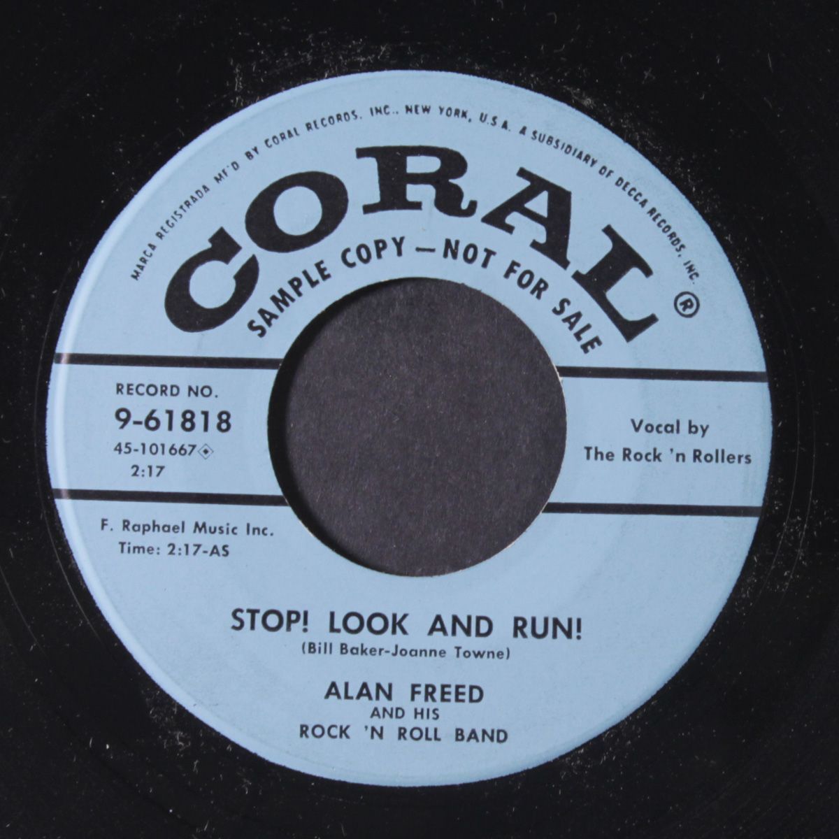 stop! look and run! / sentimental journey by ALAN FREED