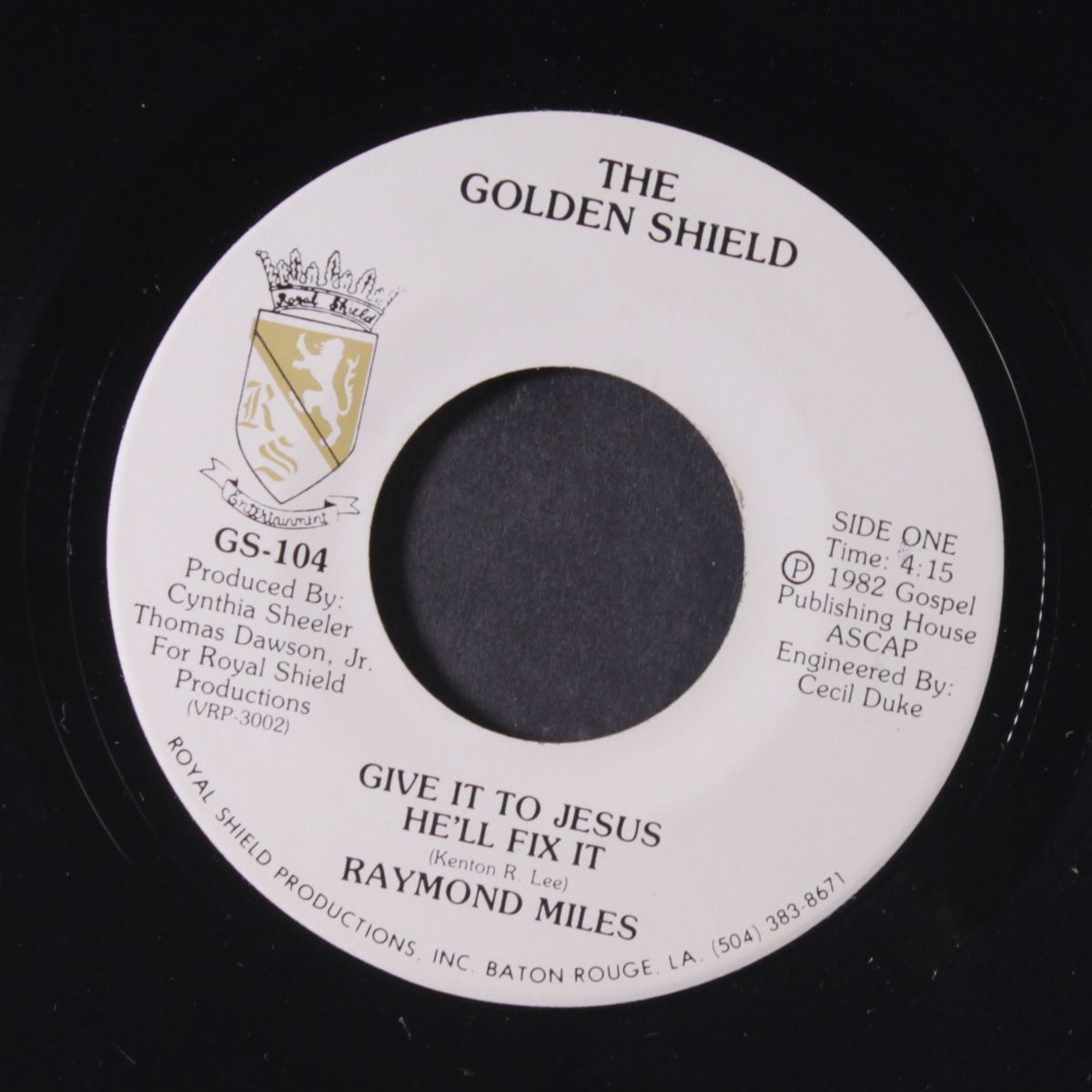 give it to jesus he'll fix it / never gonna give you up by RAYMOND MILES