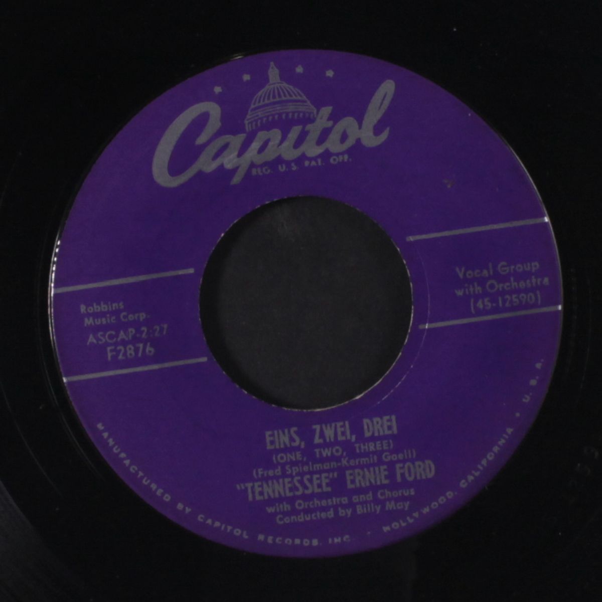 eins, zwei, drei / losing you by TENNESSEE ERNIE FORD