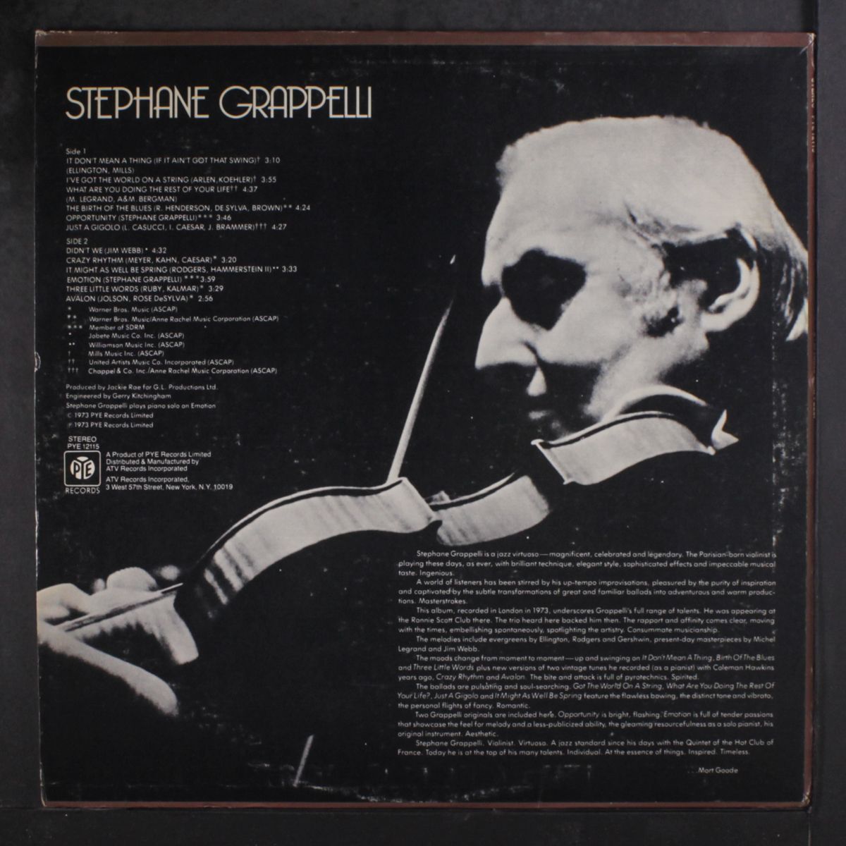 stephane grappelli by STEPHANE GRAPPELLI