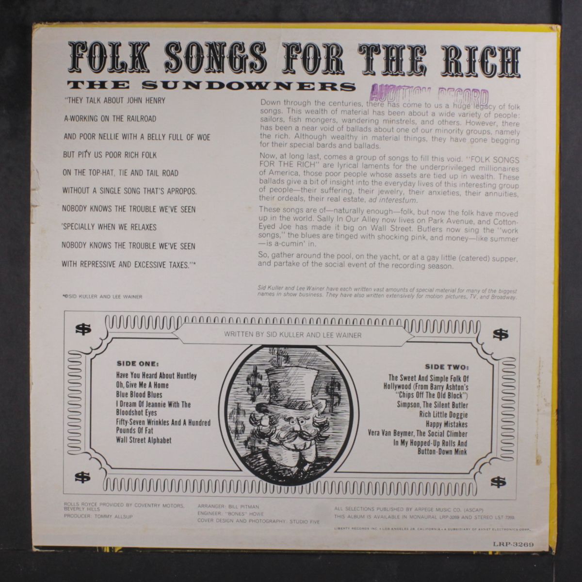 folk songs for the rich by SUNDOWNERS