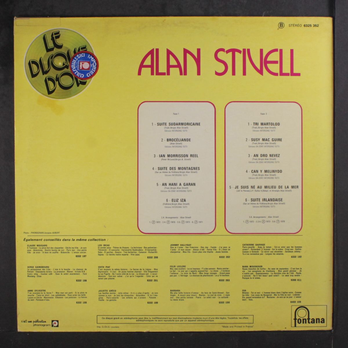 le disque d'or by ALAN STIVELL