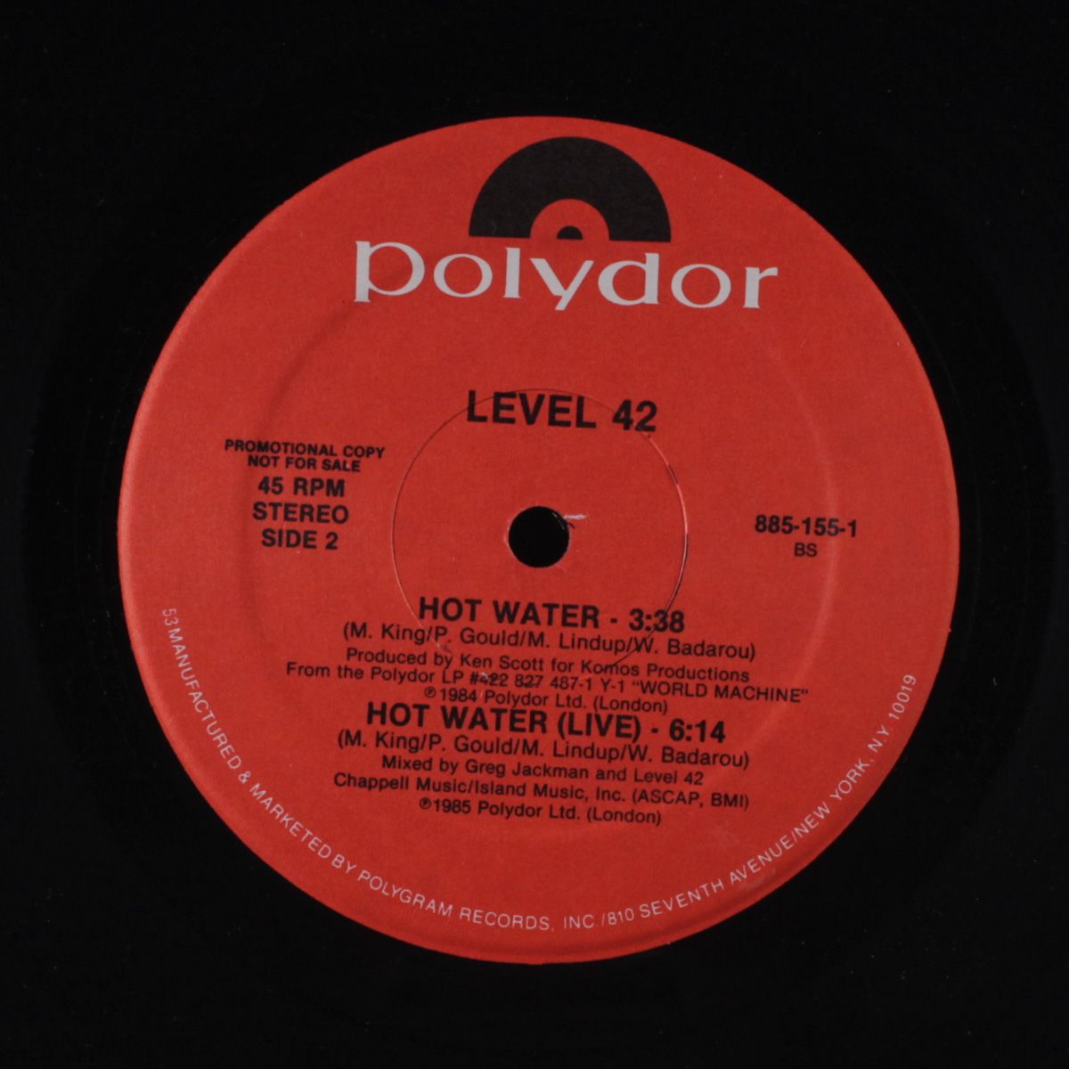 hot water by LEVEL 42