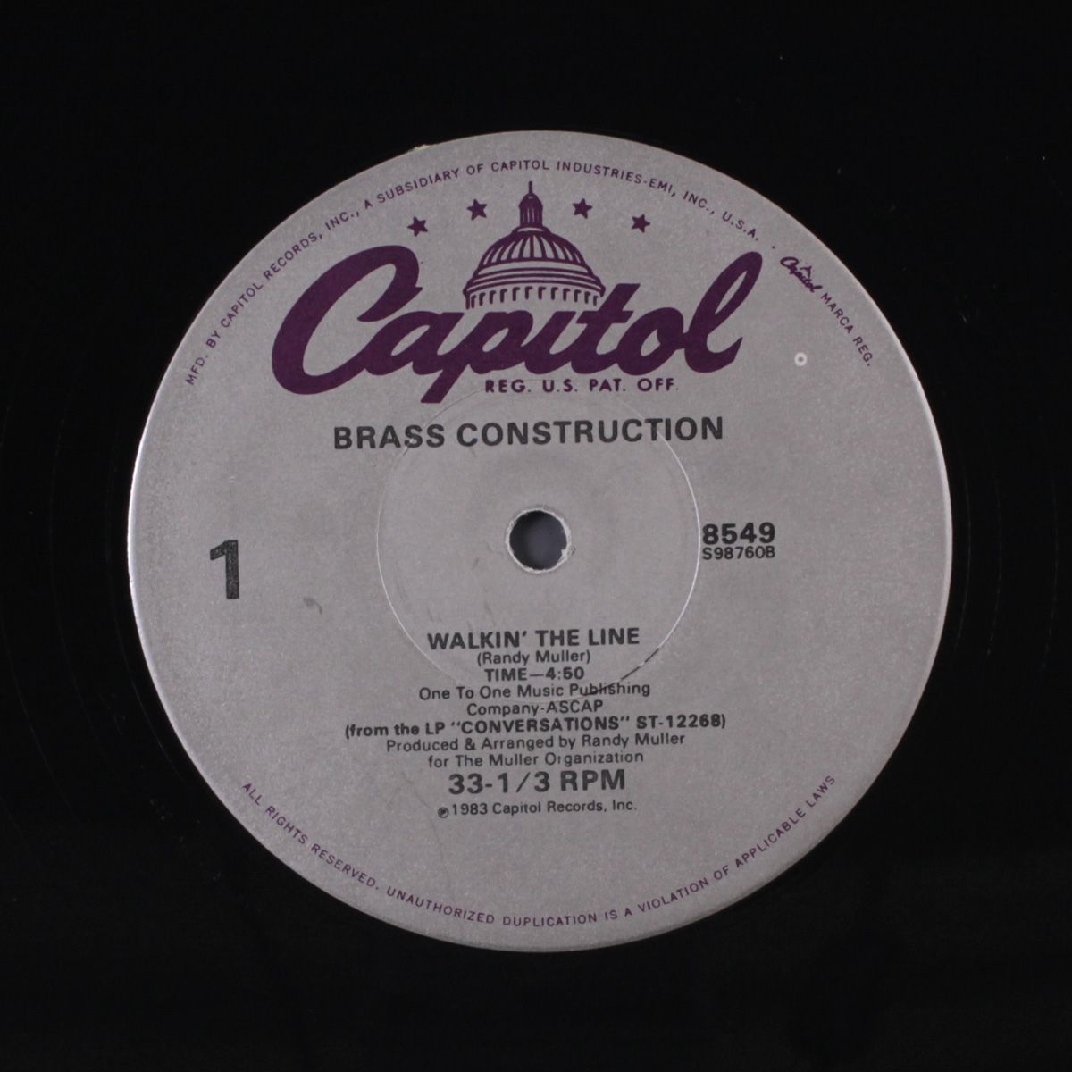 wakin' the line / forever love by BRASS CONSTRUCTION