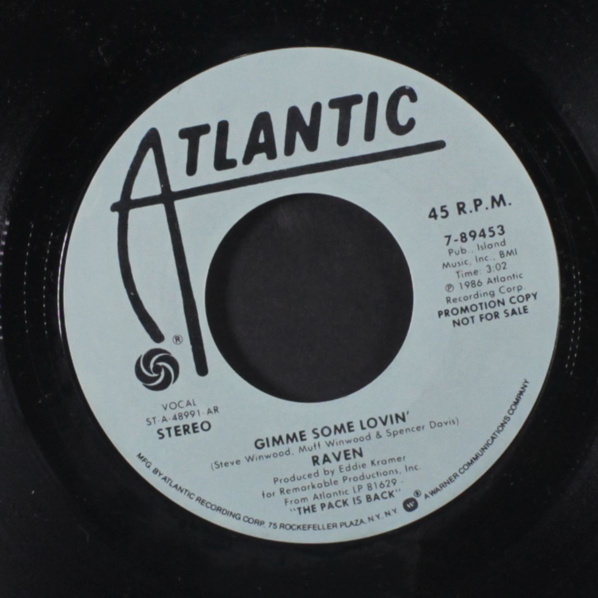 gimme some lovin' / same by RAVEN