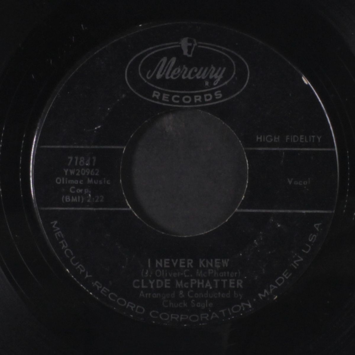 i never knew / happiness by CLYDE MCPHATTER