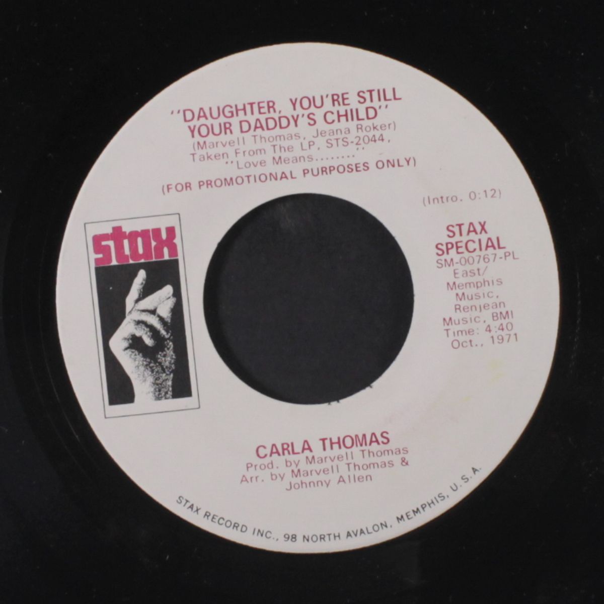 love means you never have to say you're sorry / daughter, you're still your daddy's child by CARLA THOMAS