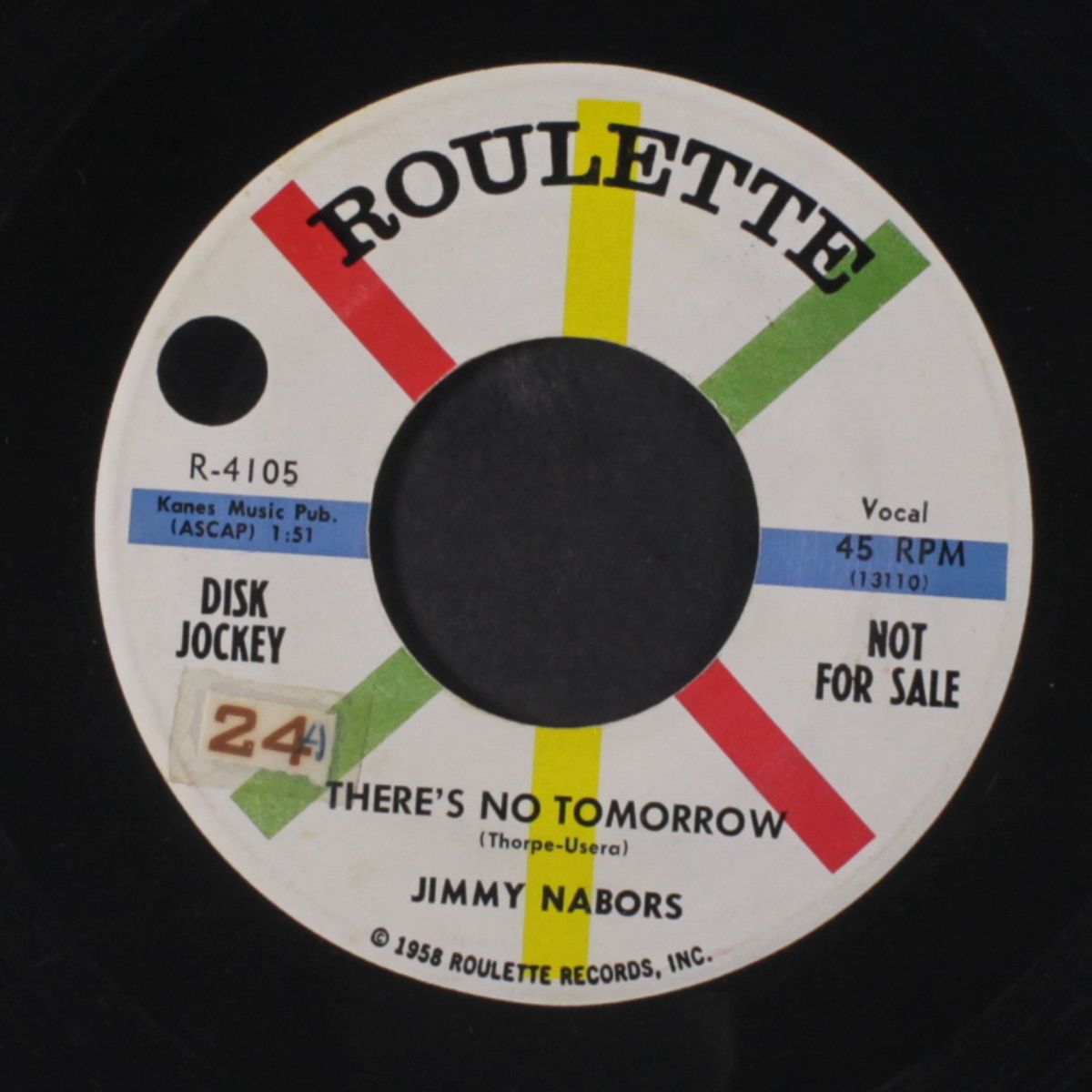 i'm working / there's no tomorrow by JIMMY NABORS