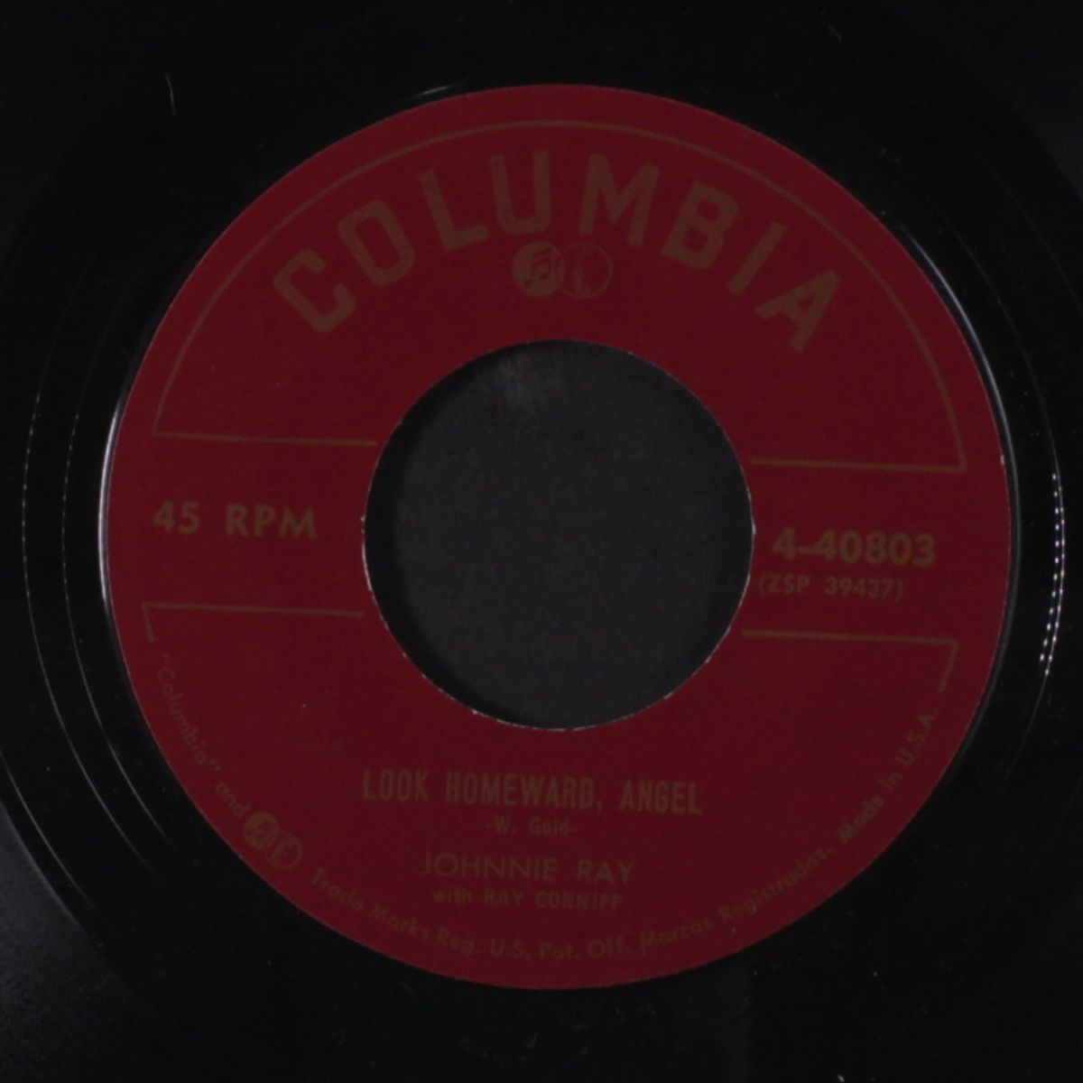 you don't owe me a thing / look homeward, angel by JOHNNIE RAY