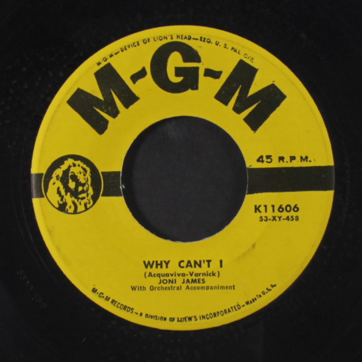 i'll never stand in your way / why i can't by JONI JAMES