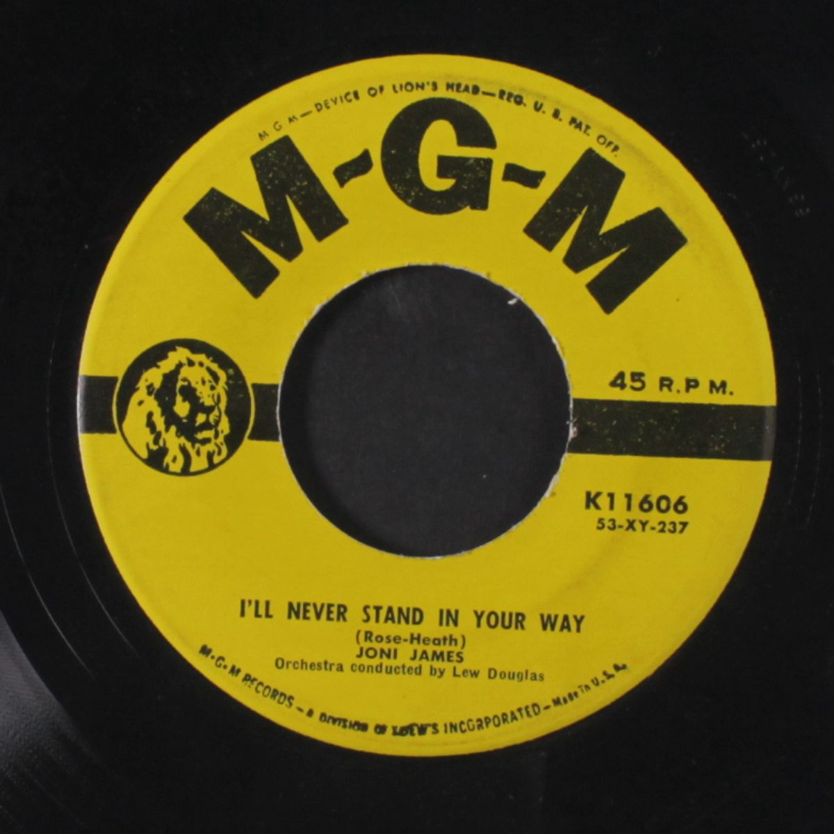 i'll never stand in your way / why i can't by JONI JAMES