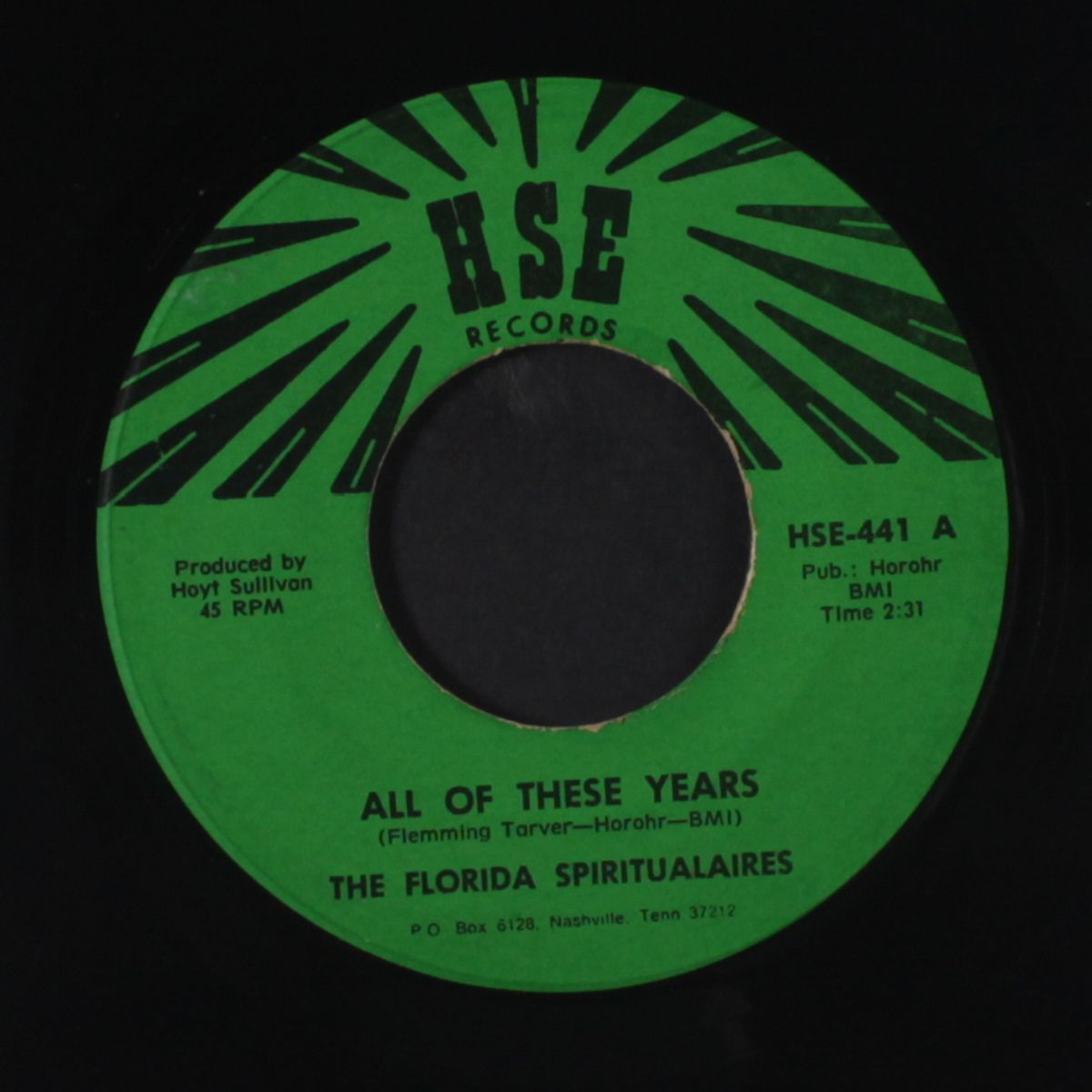 all of these years / if i could hear my mother pray again by FLORIDA SPIRITUALAIRES