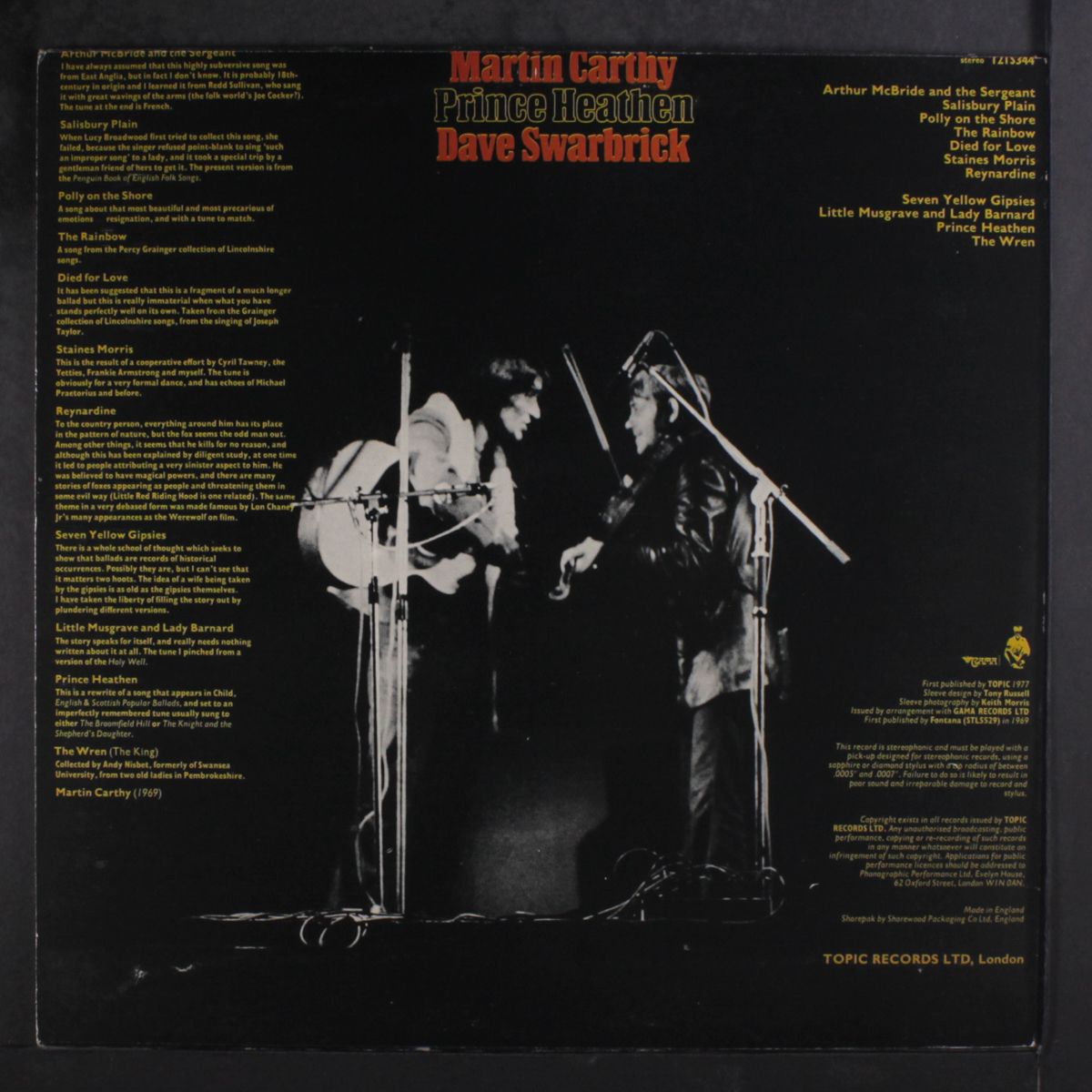 prince heathen by MARTIN CARTHY & DAVE SWARBRICK