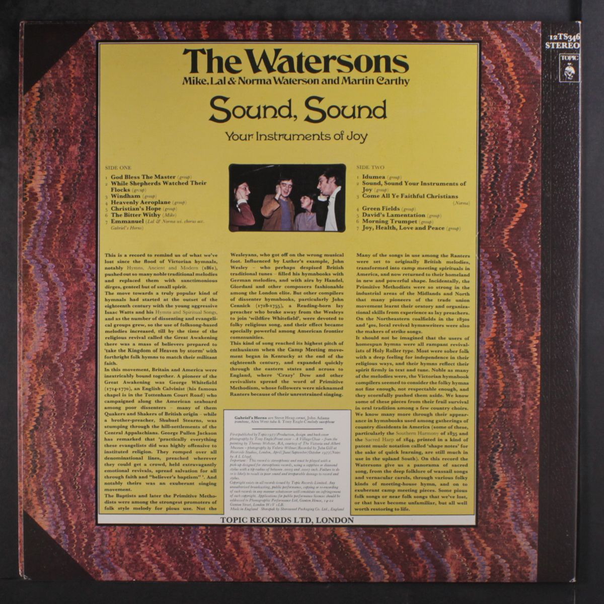 sound, sound your instruments of joy by WATERSONS