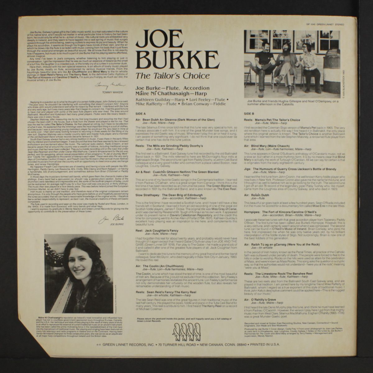 the tailor's choice by JOE BURKE