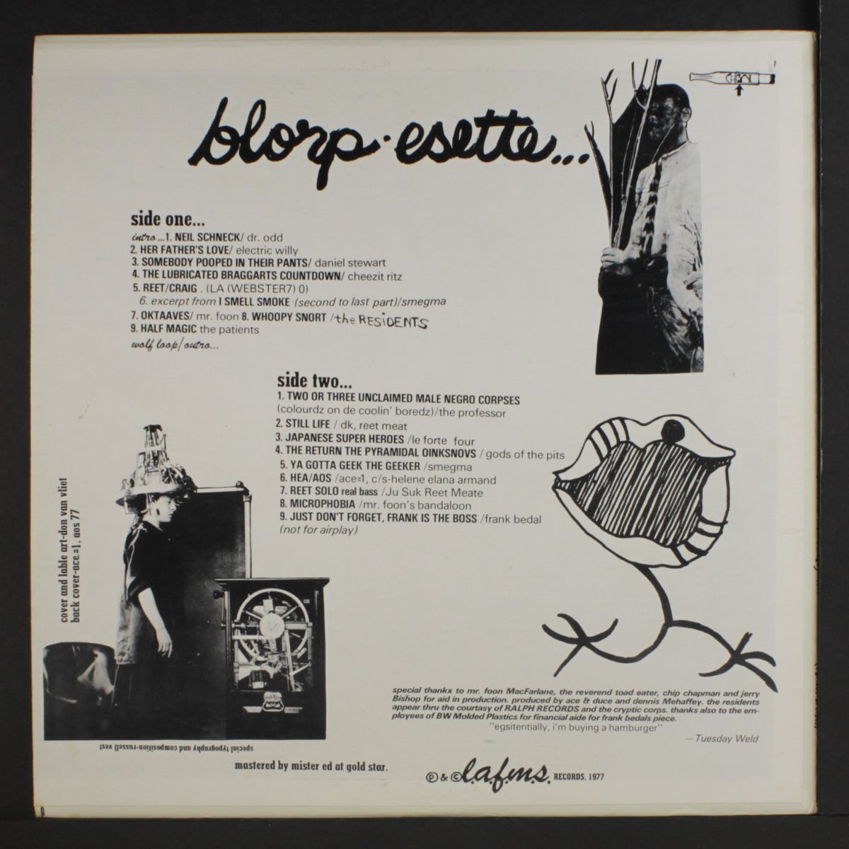 blorp esette by VARIOUS
