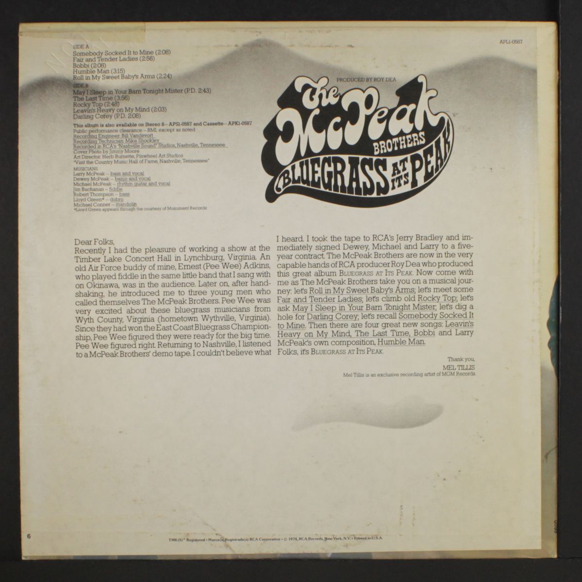 bluegrass at its peak by MCPEAK BROTHERS