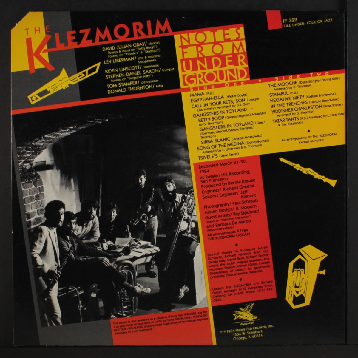 notes from underground by KLEZMORIM