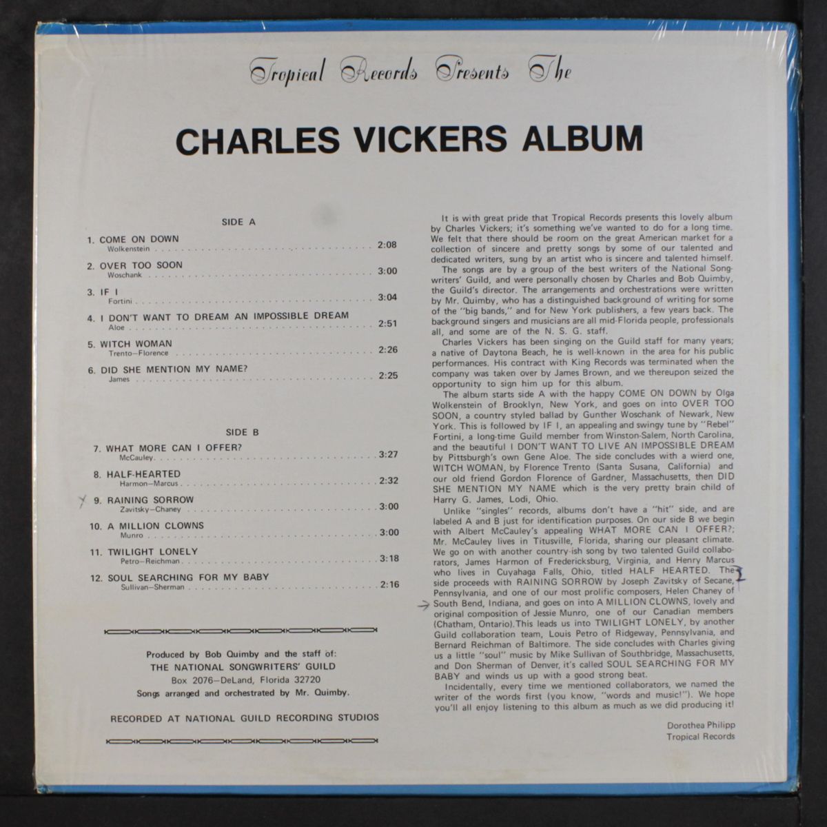 the charles vickers album by CHARLES VICKERS