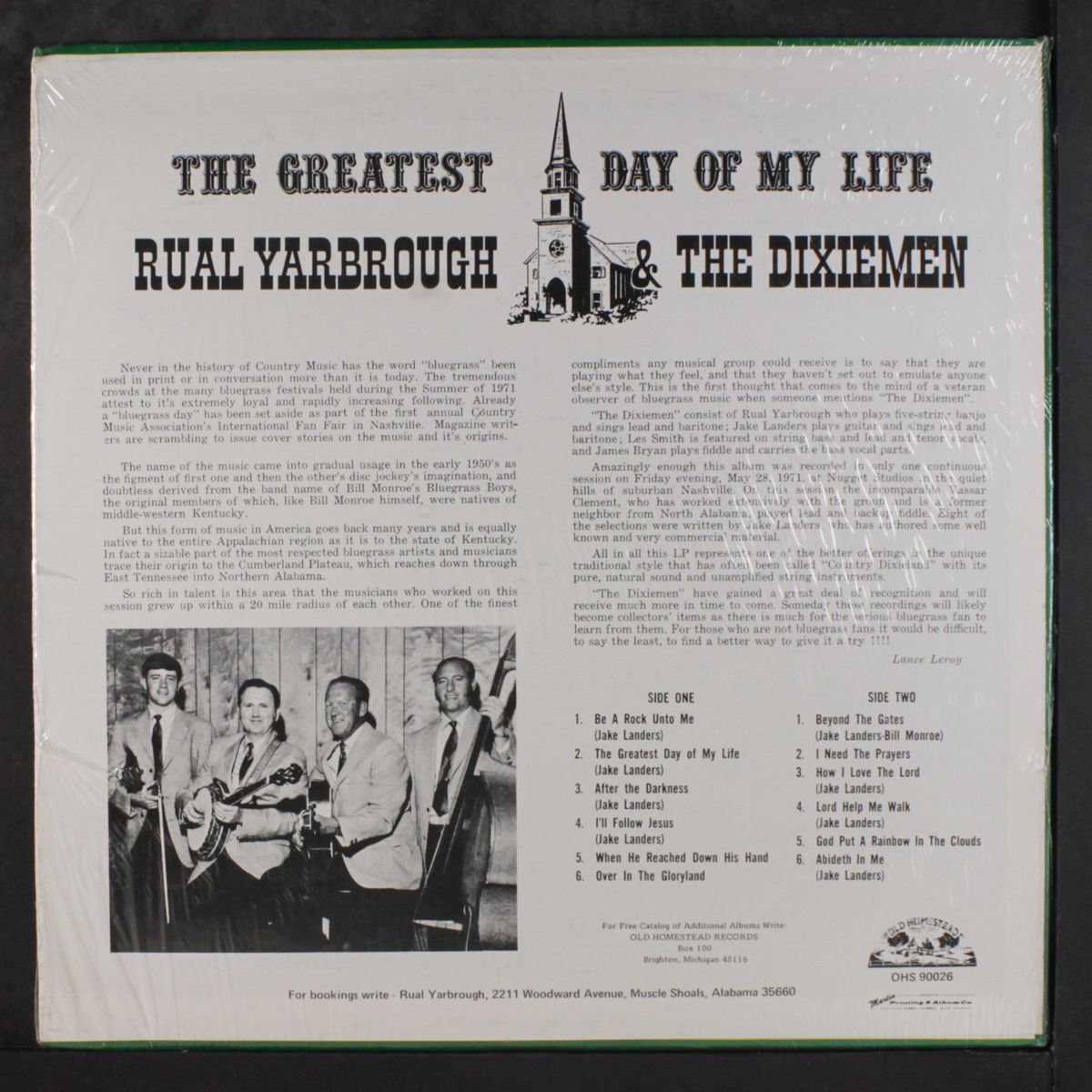 the greatest day of my life by RUAL YARBROUGH & DIXIEMEN