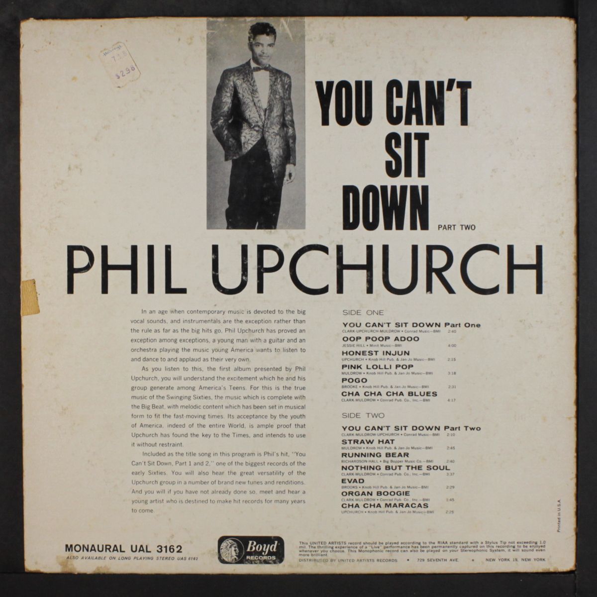 you can't sit down, part two by PHIL UPCHURCH
