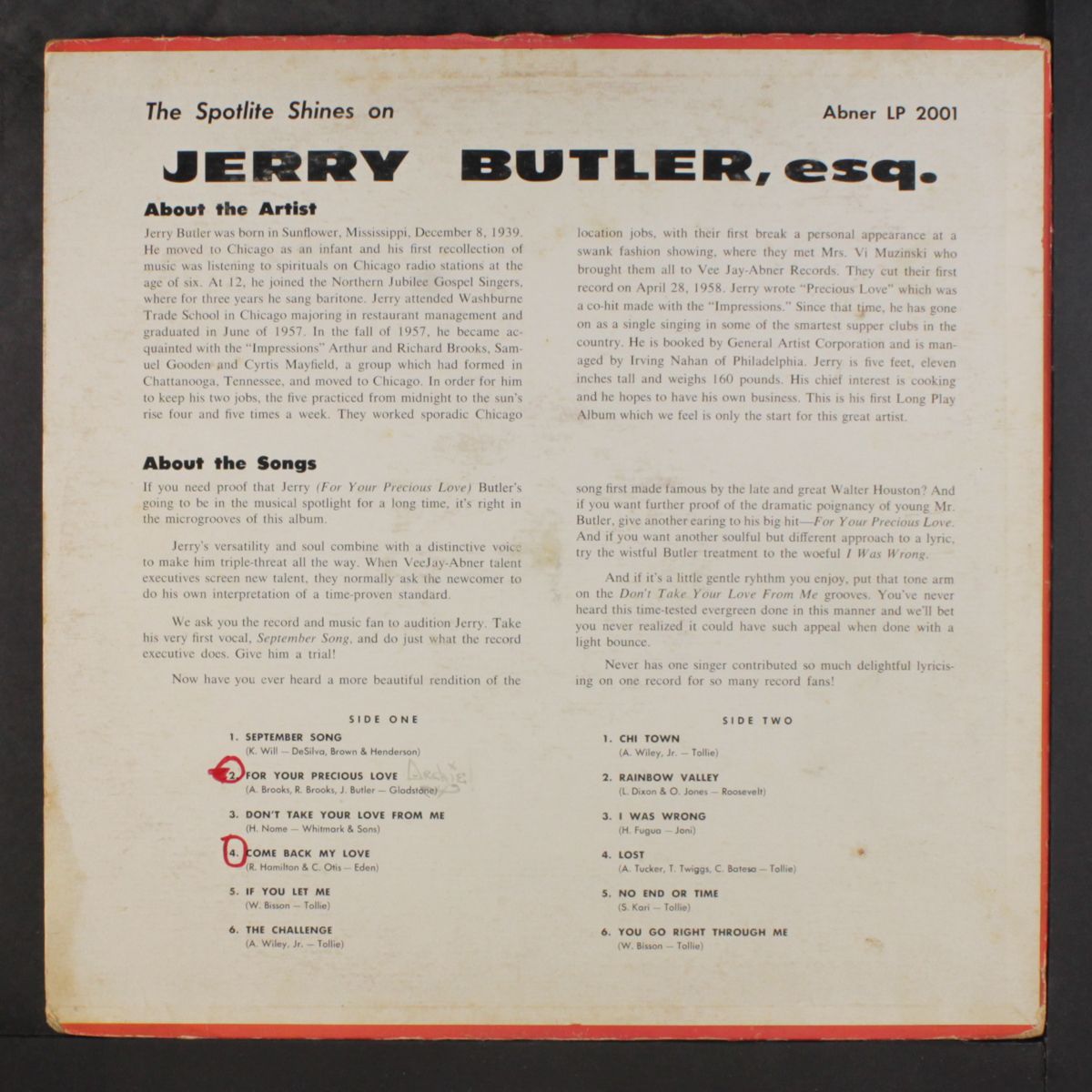 jerry butler, esq. by JERRY BUTLER