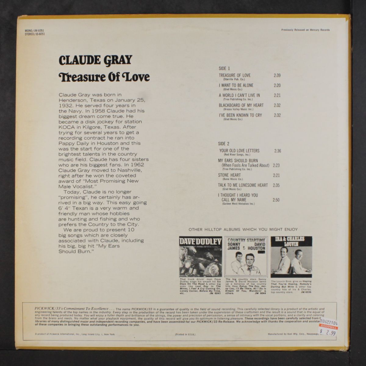 treasure of love by CLAUDE GRAY