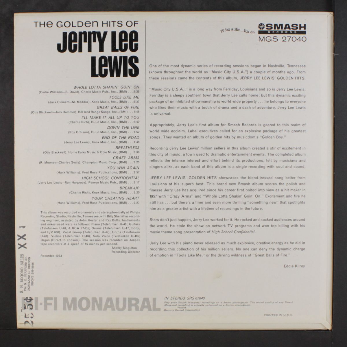 the golden hits of jerry lee lewis by JERRY LEE LEWIS