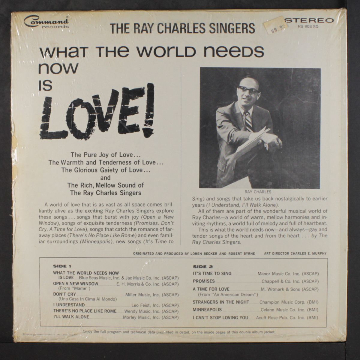 what the world needs now is love by RAY CHARLES SINGERS