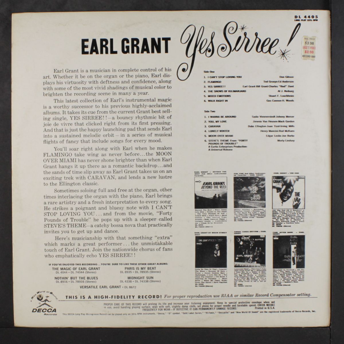 yes siree! by EARL GRANT