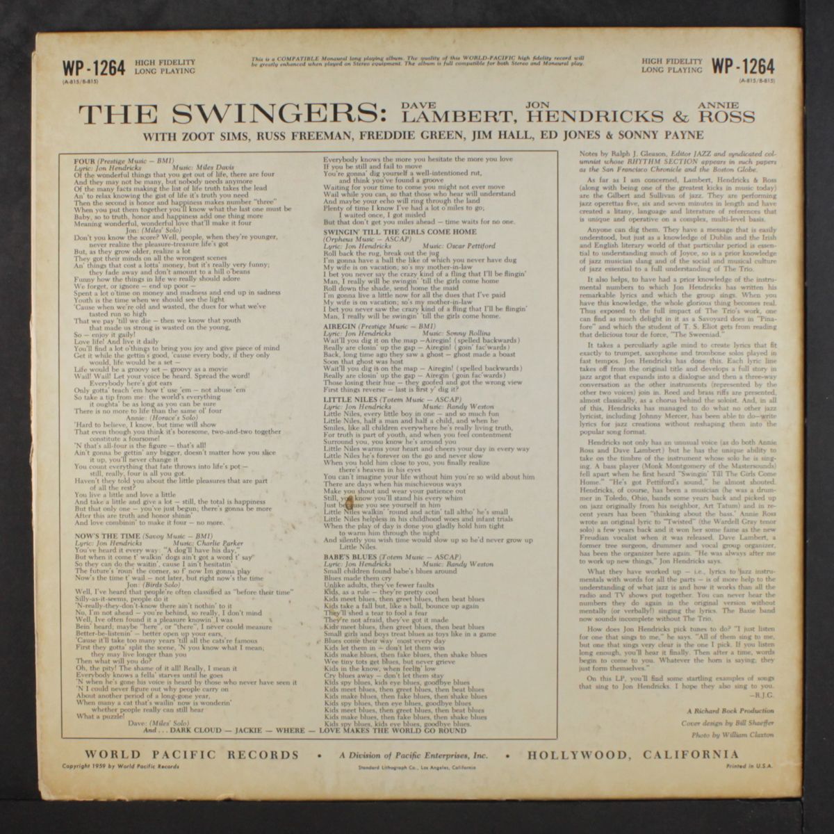 the swingers! by LAMBERT, HENDRICKS & ROSS