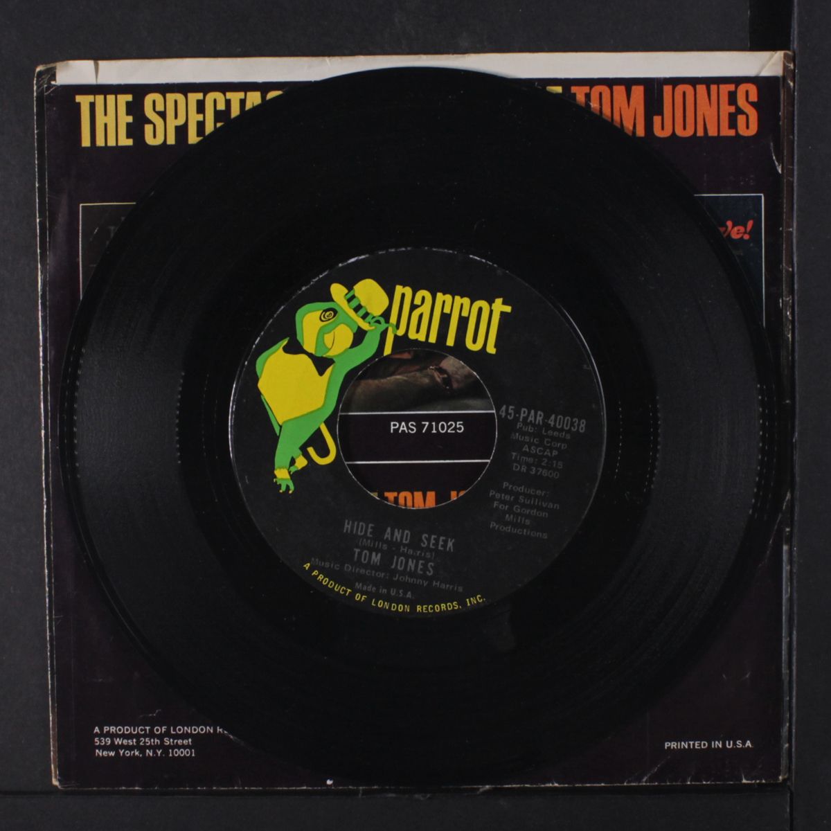 love me tonight / hide and seek by TOM JONES