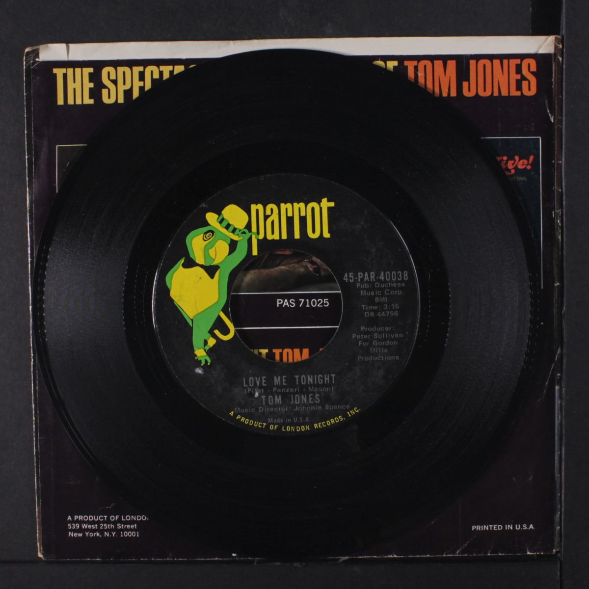 love me tonight / hide and seek by TOM JONES
