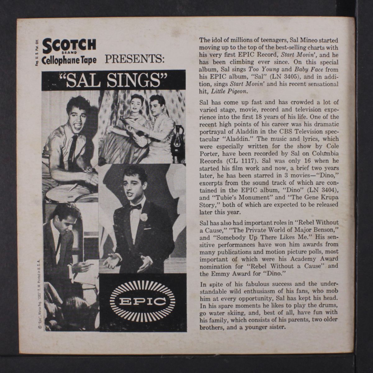 sal sings by SAL MINEO