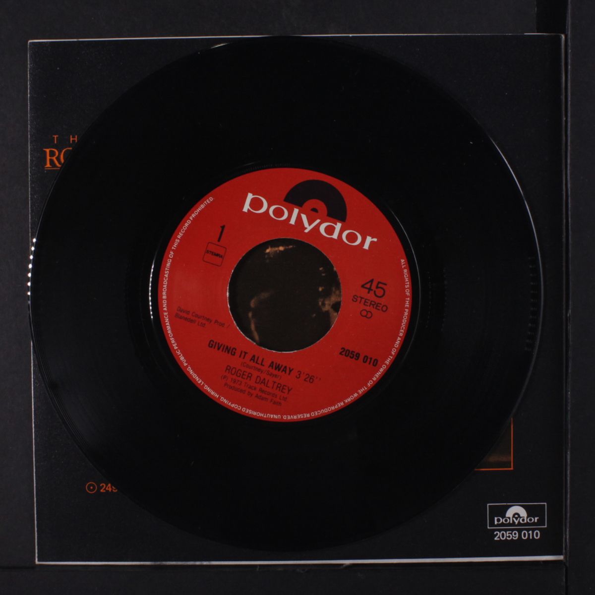 giving it all away / the way of the world by ROGER DALTREY